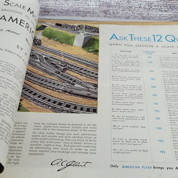 Vintage 1947 American Flyer advertisement brochure from the 40s - Picture 3 of 5